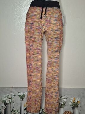 Central Park Multicolor Striped Drawstring Waist Lounge Pants